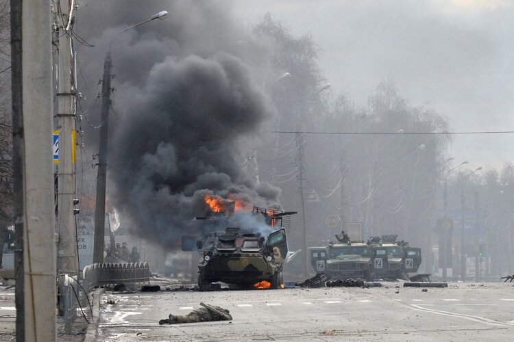 تصاویر | خارکف؛ صحنه درگیری سنگین میان ارتش روسیه و نیروهای اوکراین