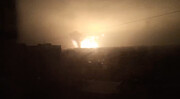 ببینید | یک انفجار قدرتمند در خارکف اوکراین | بمباران ۴ ساعته خارکف