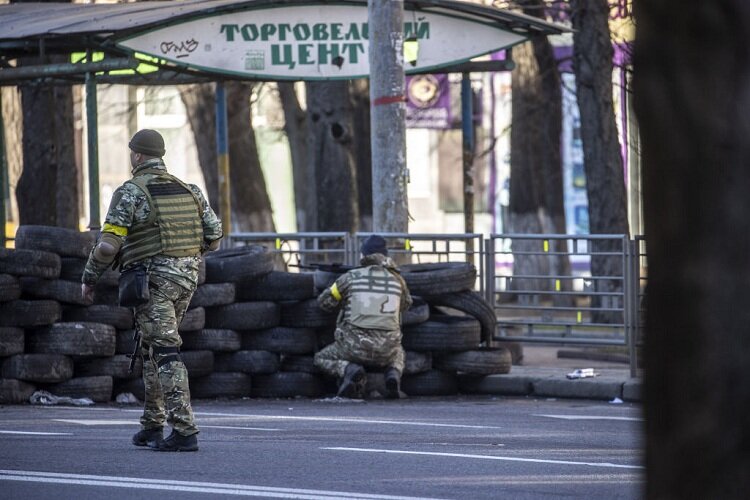 تصاویر | کی‌یف آماده رویارویی با ارتش روسیه می‌شود