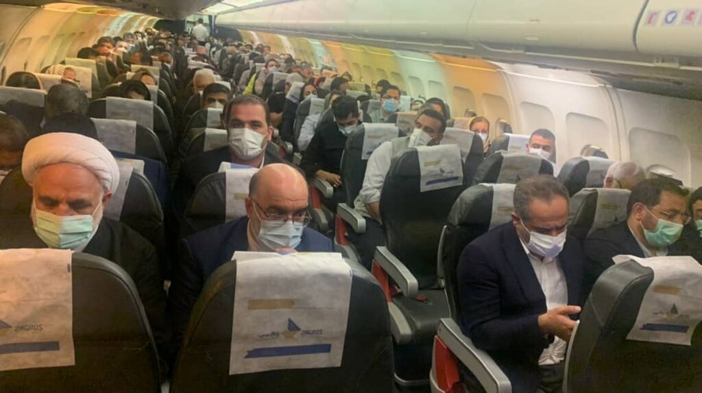 عکس | جایگاه صندلی رئیس قوه قضاییه در هواپیما | رفتار خاص اژه ای در پرواز عمومی