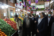 گزارش تصویری | بازدید شهردار تهران از غرفه میوه و تره بار قزل قلعه