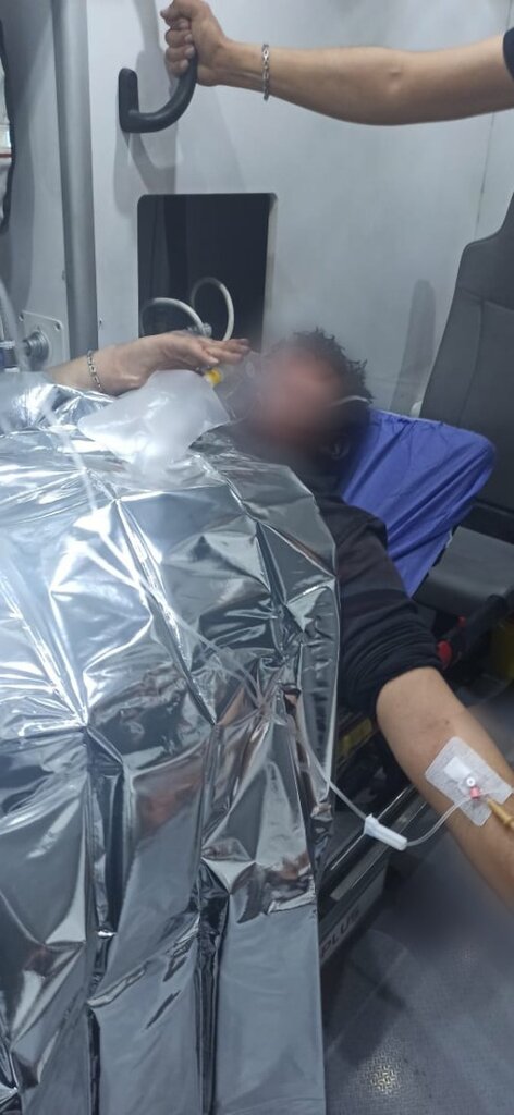 تصاویر دلخراش از مصدومیت ۳ نفر بر اثر انفجار مواد محترقه