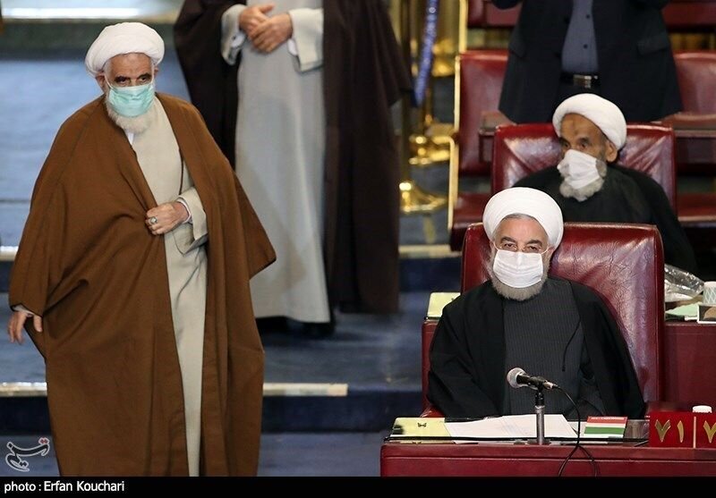 تصاویر رئیسی و روحانی در اجلاسیه مجلس خبرگان رهبری | اولین حضور روحانی پس از مراسم افتتاحیه سال ۹۵