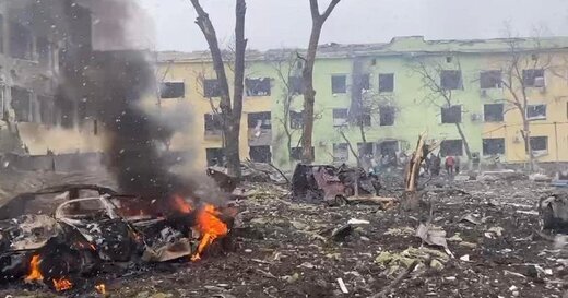 بمباران بیمارستان کودکان ماریوپل اوکراین | ۱۷ نفر زخمی شدند