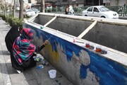 پیاده‌روهای تهران میزبان هنر گرافیتی | ۵۰ اثر گرافیتی در خیابان ولیعصر اجرا شد