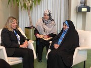عکس | پوشش مقام زن لبنانی در دیدار با معاون رییسی