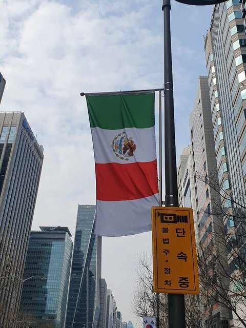 تصاویر | واکنش به رنگ اضافه شده به پرچم ایران در کره جنوبی | چه کسی مقصر است؟