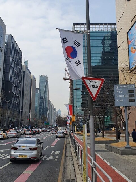 تصاویر | واکنش به رنگ اضافه شده به پرچم ایران در کره جنوبی | چه کسی مقصر است؟