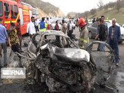 تصاویر تلخ وضعیت خودروها پس از تصادف خونین در جاده یاسوج - اصفهان | ۴ نفر در دم جان باختند