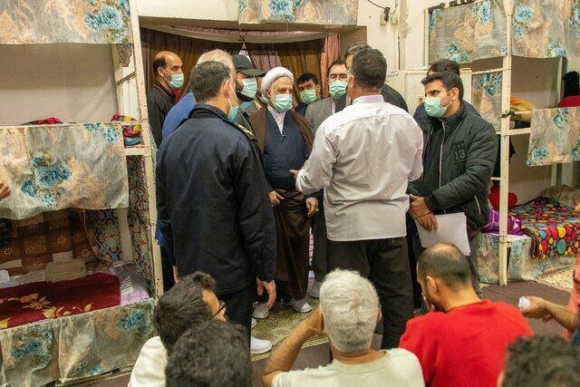 تصاویری از بازدید سه ساعته محسنی اژه‌ای از زندان ساری در ساعات تحویل سال ۱۴۰۱