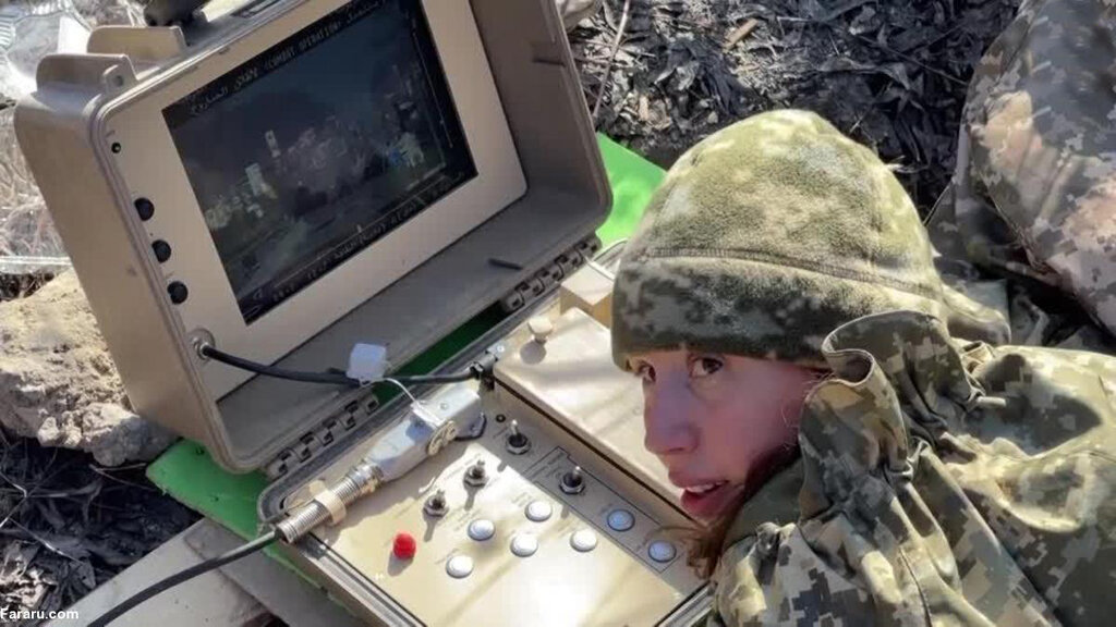 نماینده پارلمان اوکراین در حال شکار تانک