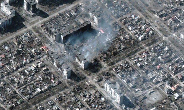 تصاویر | جهنم ماریوپل از بالا؛ شهری که رفته‌رفته به ویرانه تبدیل شده است