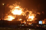 ببینید | زنده از جده؛ آتش در آرامکو هنوز زبانه می‌کشد | جلسه ولیعهد عربستان با فرماندهان ارشد نظامی