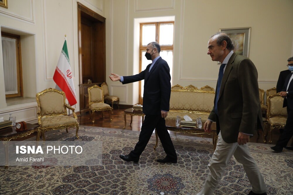 تصاویر |  انریکه مورا با امیرعبداللهیان در تهران دیدار کرد