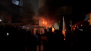 تصرف و آتش زدن مقر حزب دموکرات کردستان عراق در بغداد توسط معترضان | یک نفر بازداشت شد