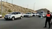تصاویر ترافیک ۵ کیلومتری در جاده بوشهر – شیراز