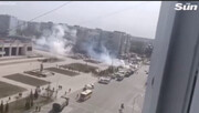 ببینید | حمله نیروهای روسی به تظاهرکننده‌های اوکراینی در یک شهر اشغال شده