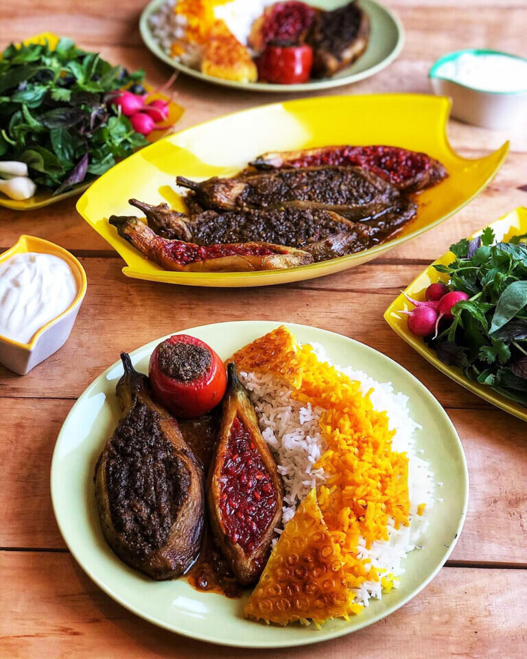 بادمجان کباب ؛ غذای معروف رستوران‌های گیلان