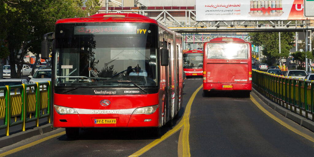  فقط ۹۰۰ اتوبوس تهران سالم است | تهران نیازمند خطوط بی آر تی جدید در دو منطقه | تردد تنها ۷۰۰ هزار مسافر با اتوبوس در طول روز