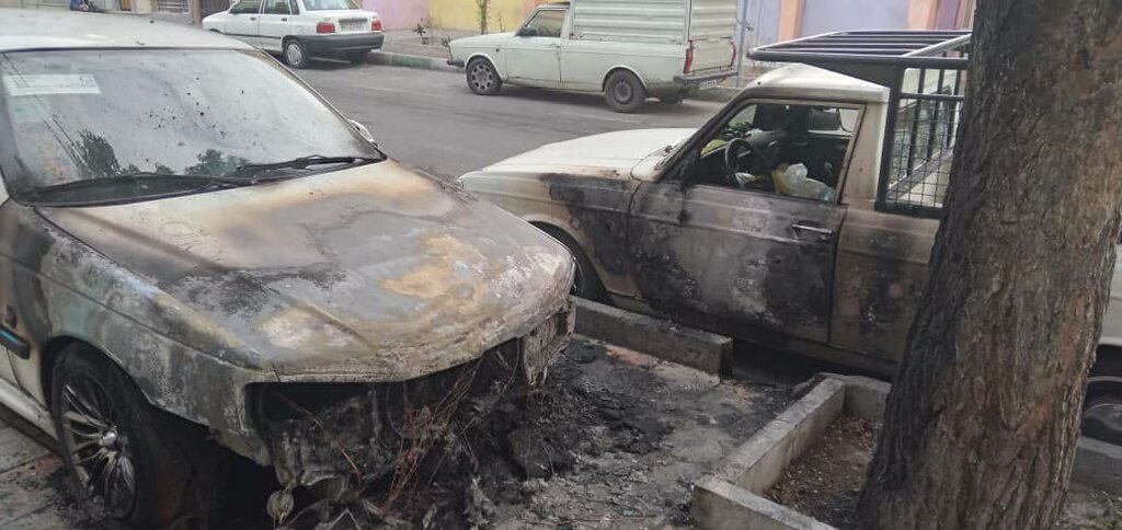 آتش زدن خودروها در جوادیه