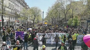 ببینید | تظاهرات فرانسوی‌ها علیه دولت ماکرون