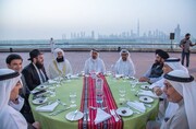 تصاویر | امارات عادی سازی روابط با اسرائیل را به سفره افطار کشاند