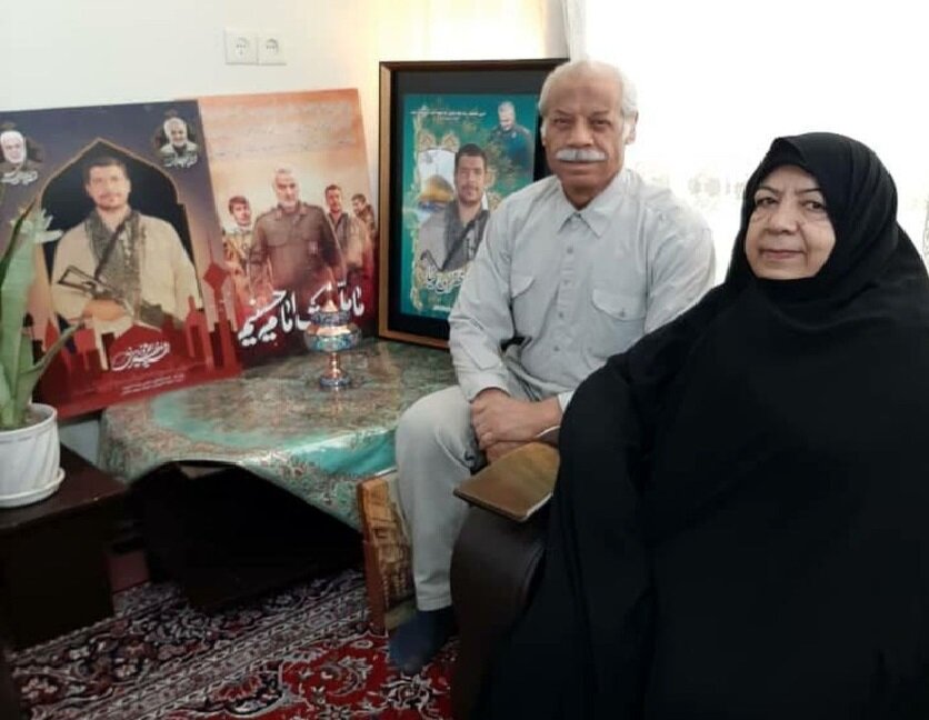 پدر و مادر شهید مظفری نیا