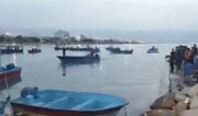 غرق شدن چند قایق در بوشهر بر اثر مَد ناگهانی دریا