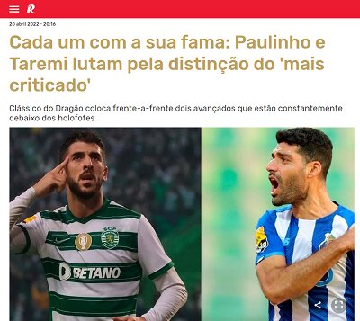 عکس | واکنش نشریه پرتغالی به بازی حساس پورتو و اسپورتینگ | مهدی طارمی؛ ستاره جنجالی بازی امشب