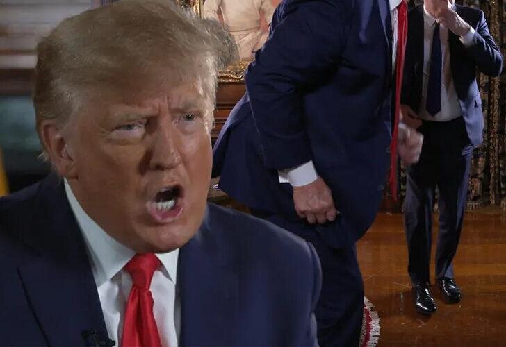 ترامپ با عصبانیت محل مصاحبه را ترک کرد | تو احمق هستی!