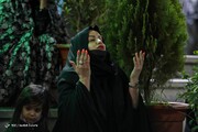 تصاویر متفاوت حضور زنان در شب قدر امامزاده صالح