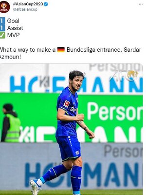 عکس | واکنش خاص AFC به درخشش بوندسلیگایی «سردار آزمون» | عجب ورود باشکوهی!