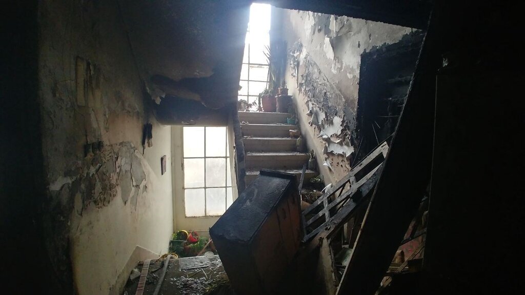 تصاویر | آتشسوزی شدید ساختمان مسکونی در تهران