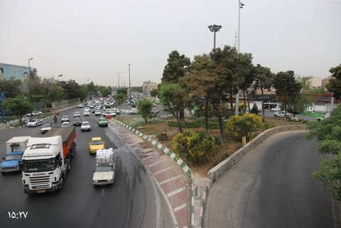 بازدید میدانی از محدوده میدان بهمن و طرح های ترافیکی در حال اجرا