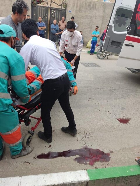 عکس لحظه قتل رفتگر مشهدی منتشر شد | اعلام جزئیات حادثه از زبان بازپرس ویژه قتل قتل پاکبان مشهدی