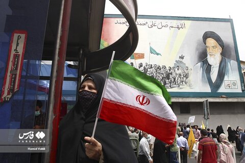 تصاویر راهپیمایی روز جهانی قدس در تهران