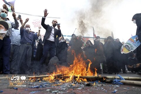 تصاویر راهپیمایی روز جهانی قدس در تهران