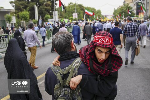 تصاویر راهپیمایی روز جهانی قدس در تهران