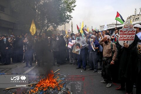 تصاویر راهپیمایی روز جهانی قدس در تهران