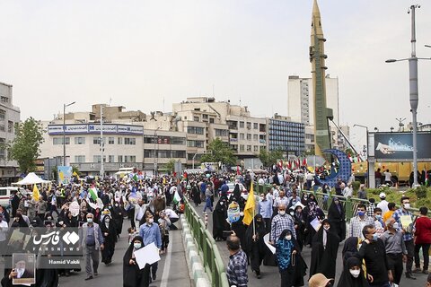 تصاویر راهپیمایی روز جهانی قدس در تهران