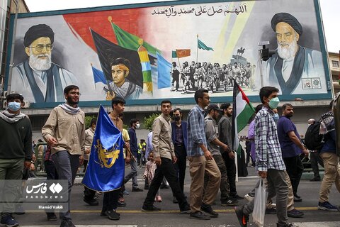 تصاویر راهپیمایی روز جهانی قدس در تهران