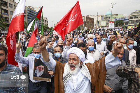 تصاویر راهپیمایی روز جهانی قدس در تهران