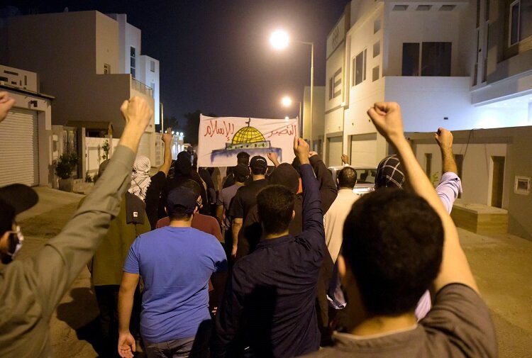 تصاویر راهپیمایی روز جهانی قدس در بحرین | سفارت رژیم صهیونیستی را تعطیل کنید