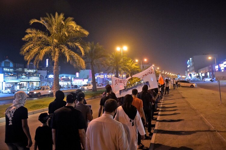 تصاویر راهپیمایی روز جهانی قدس در بحرین | سفارت رژیم صهیونیستی را تعطیل کنید