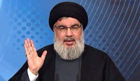سخنرانی نصرالله آغاز شد | نصرالله در سخنرانی خود چه گفت؟ |  مقامات اسرائیل عده ای احمق هستند