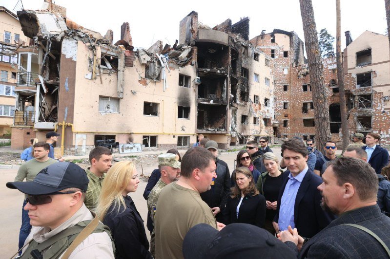 تصاویر؛ نخست وزیر کانادا به اوکراین رفت