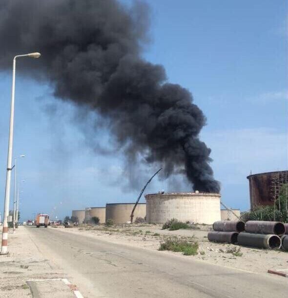 ببینید | آتش‌سوزی در تأسیسات نفتی اسرائیل | صدور دستور سانسور جرئیات حادثه