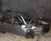 ببینید | حادثه‌ای عجیب در تبریز | راننده یکی از خودروها راننده دیگر را زیر گرفت!