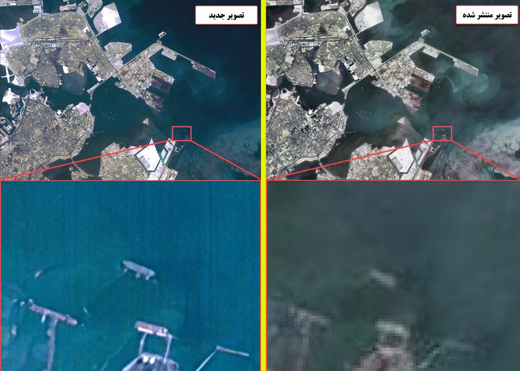 تصاویر جدید و با کیفیت ماهواره سپاه از پایگاه تروریستهای آمریکایی