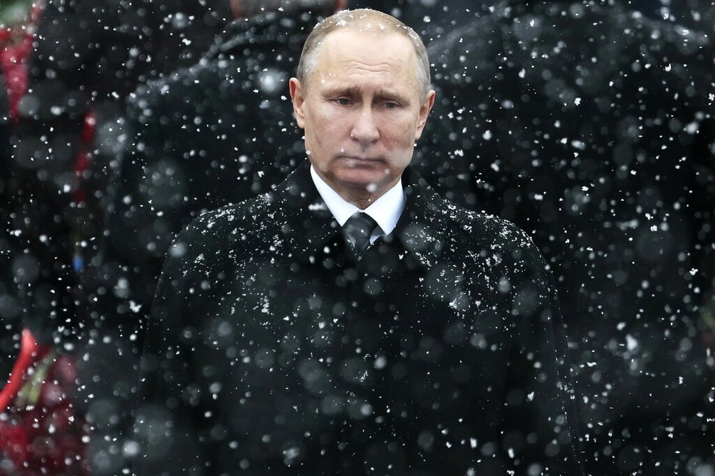 پوتین در برف